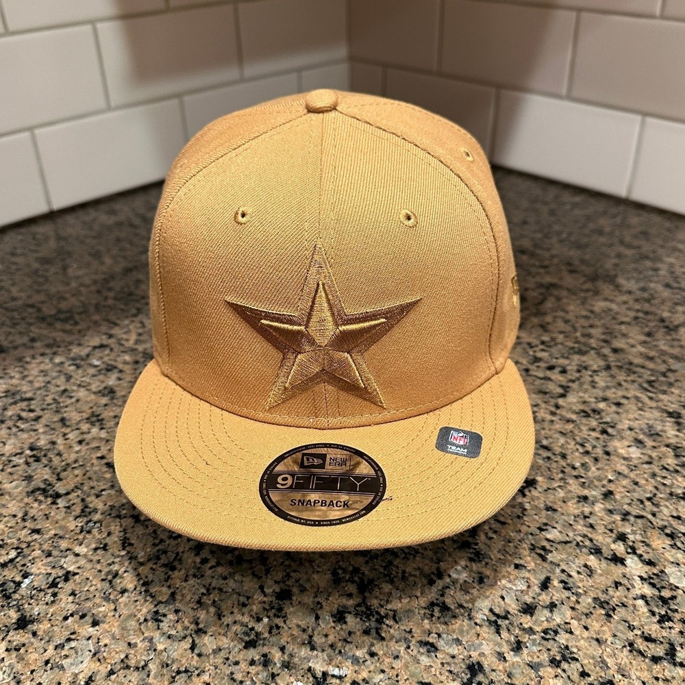Dallas Cowboys New Era 9FIFTY Snapback Gold Monochromatic NFL New